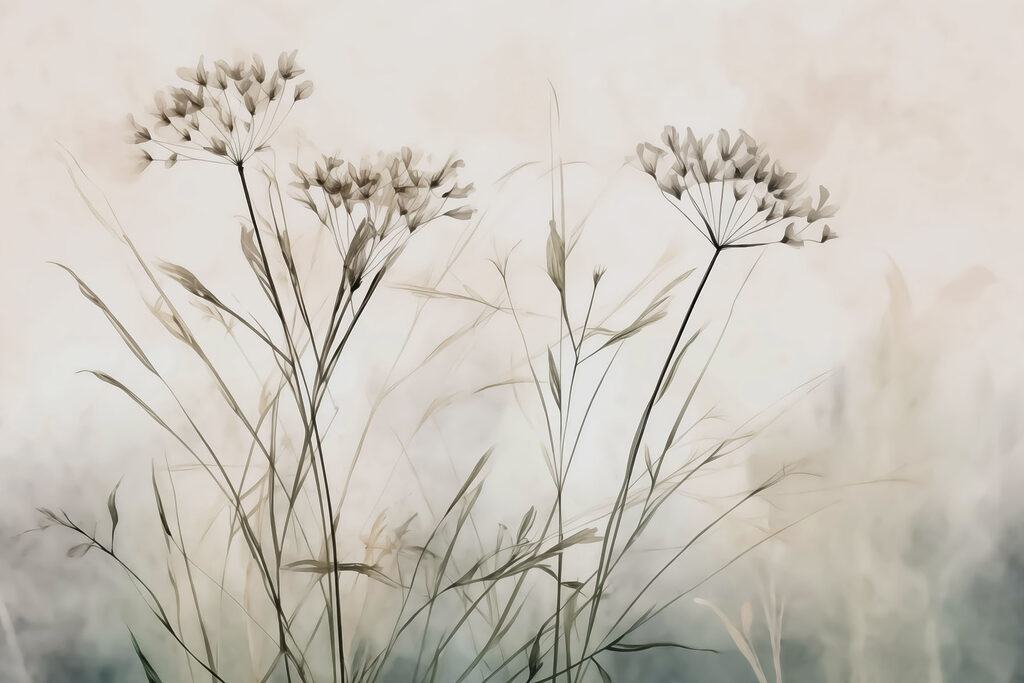 Wildflowers above grass — full design