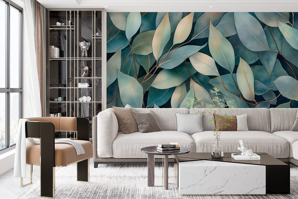 Long overlapping leaves — interior 2