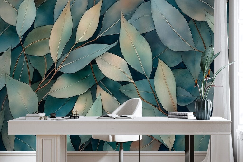 Long overlapping leaves — interior 6