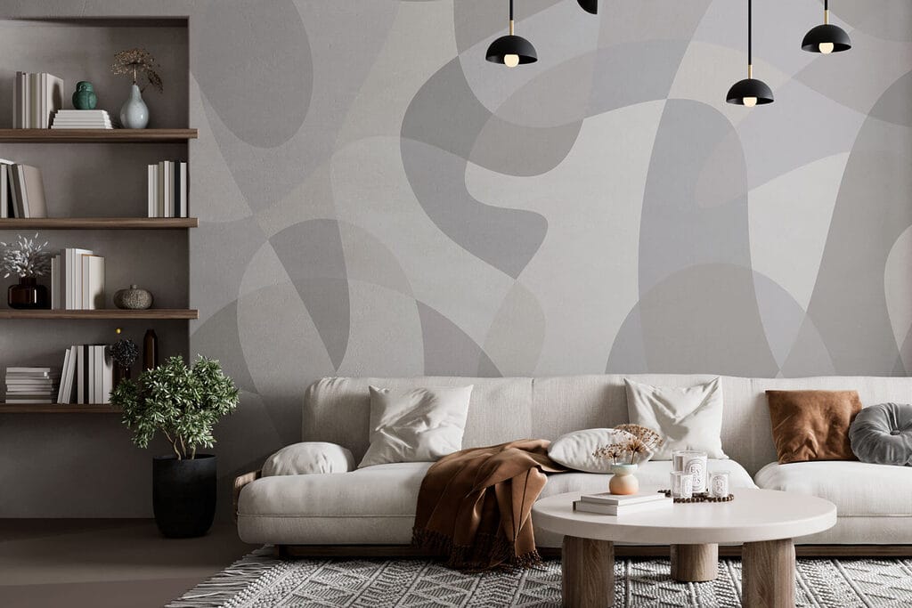 Translucent flowing shapes — interior 2