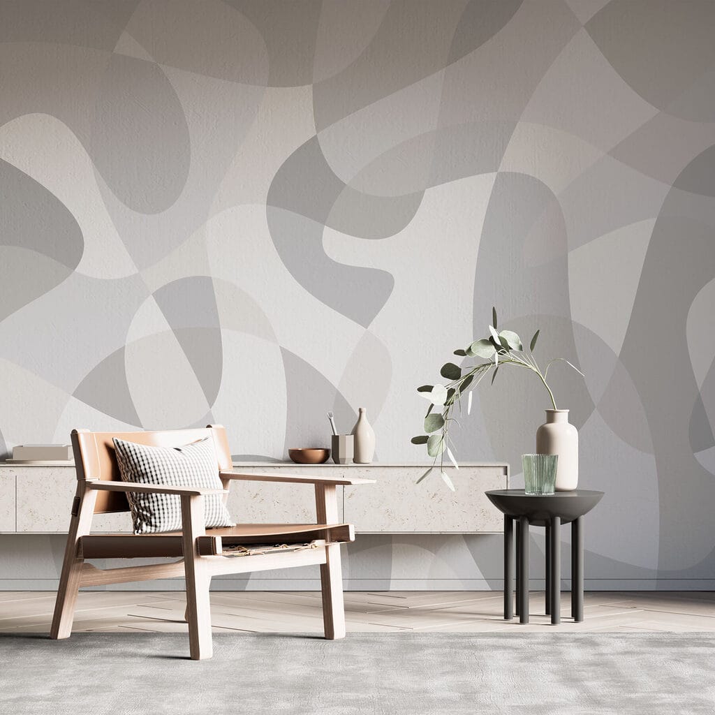 Translucent flowing shapes — interior 3