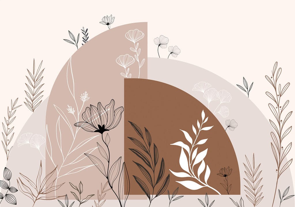Flower stems and arches — full design