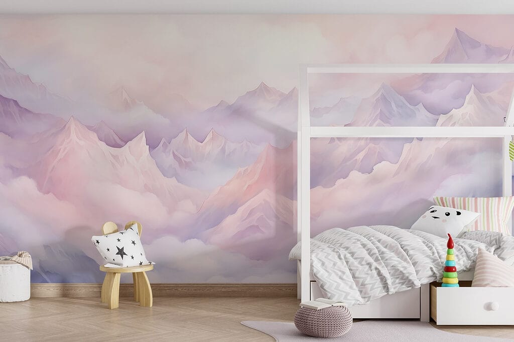 Pink clouds beneath peaks — interior 3