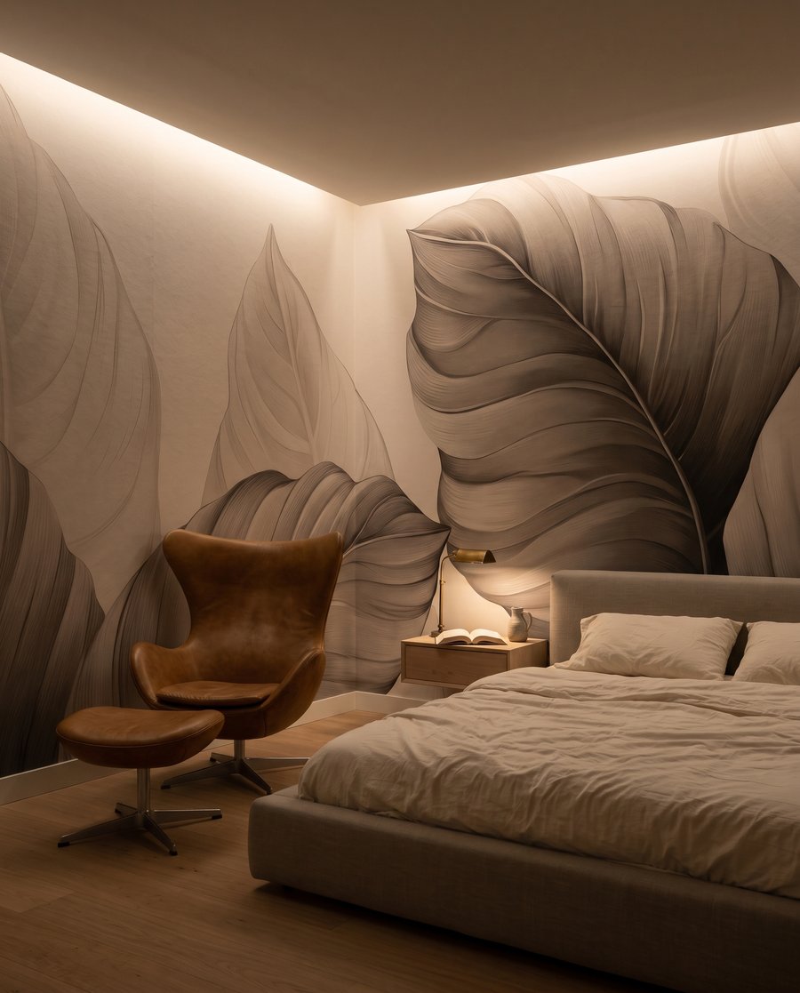 Large round leaves — interior 4