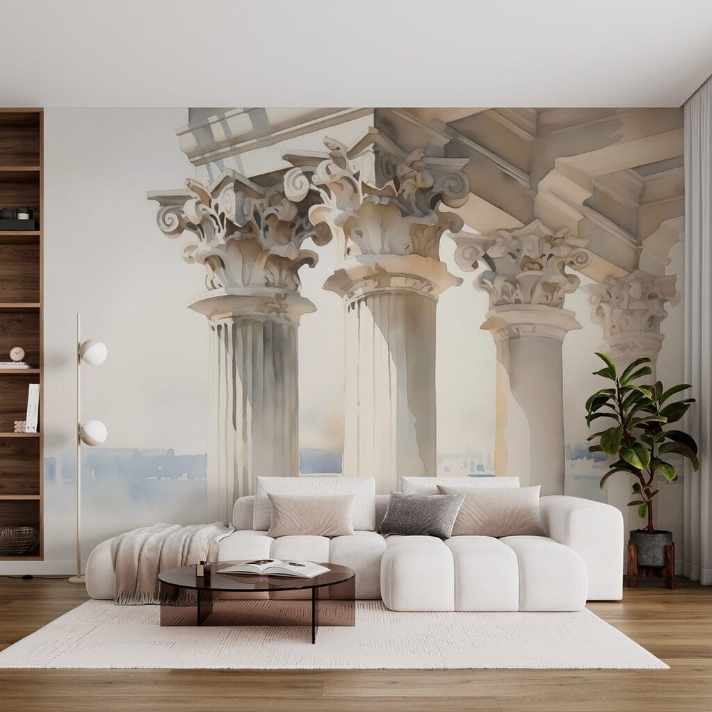 Columns above clouds — interior 1
