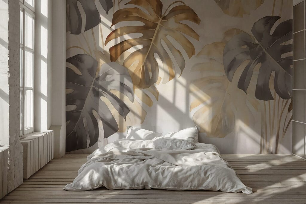 Soft watercolour splashes — interior 1