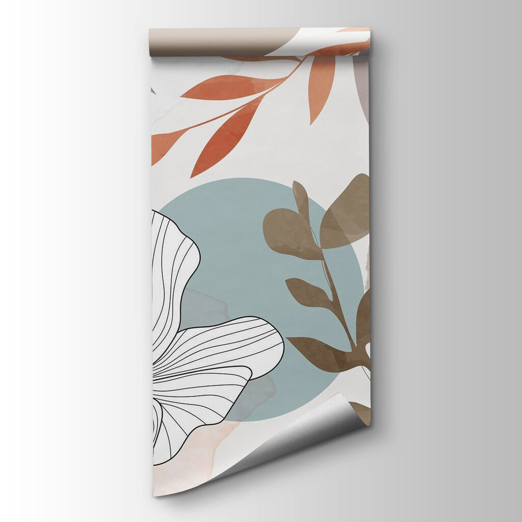 White flowers on colour — product view