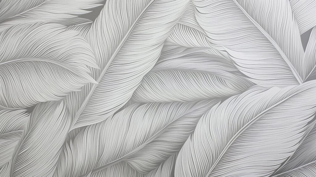 Overlapping leaf pattern — full design