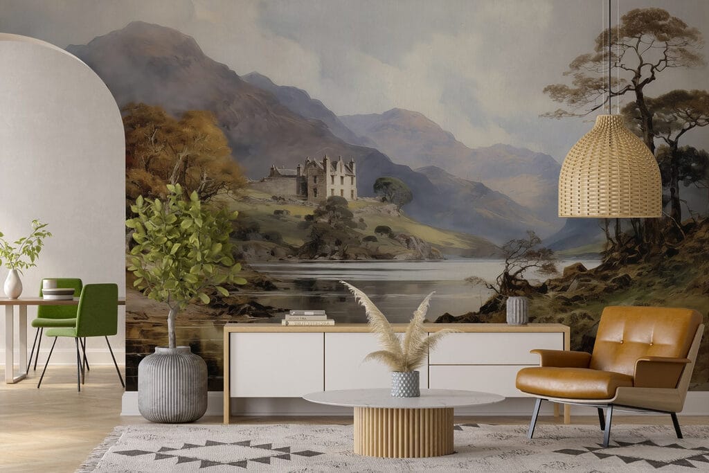 House by mountain lake — interior 2