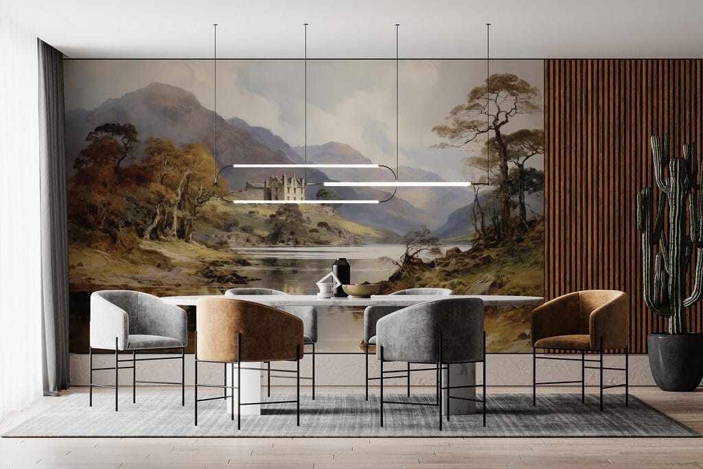House by mountain lake — interior 3