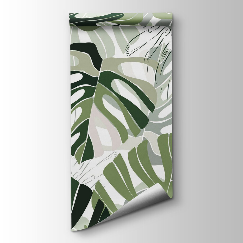 Graphic tropical leaves — product view