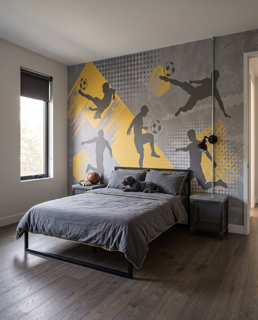 Footballers in motion — interior 8
