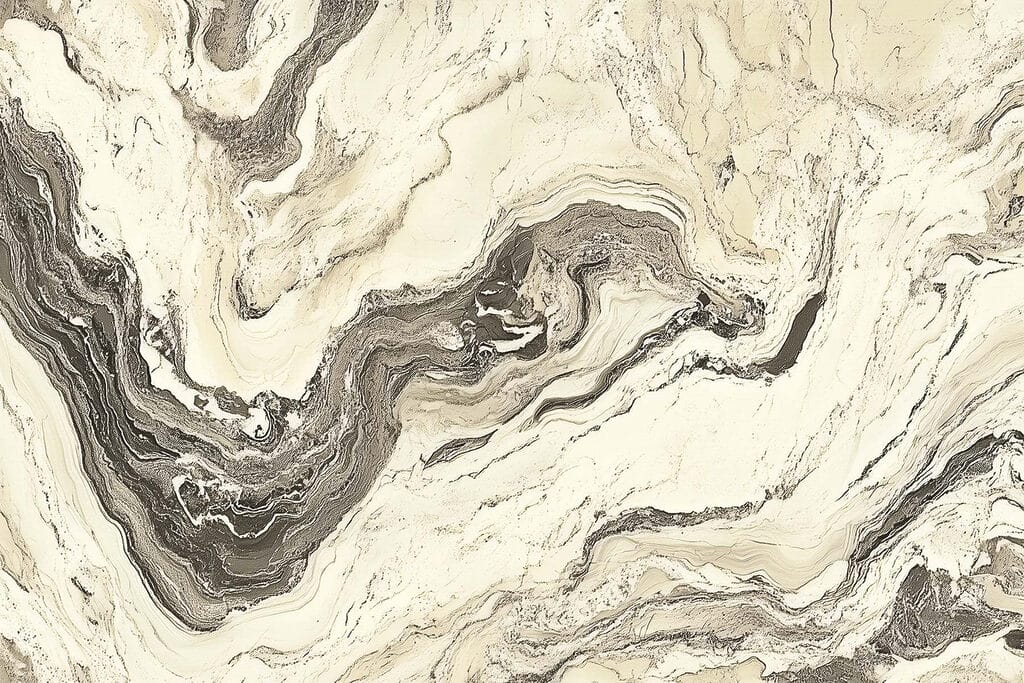 Dark veins on cream — full design