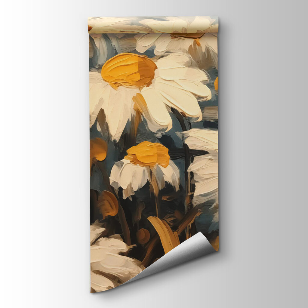 Daisies in thick brushstrokes — product view