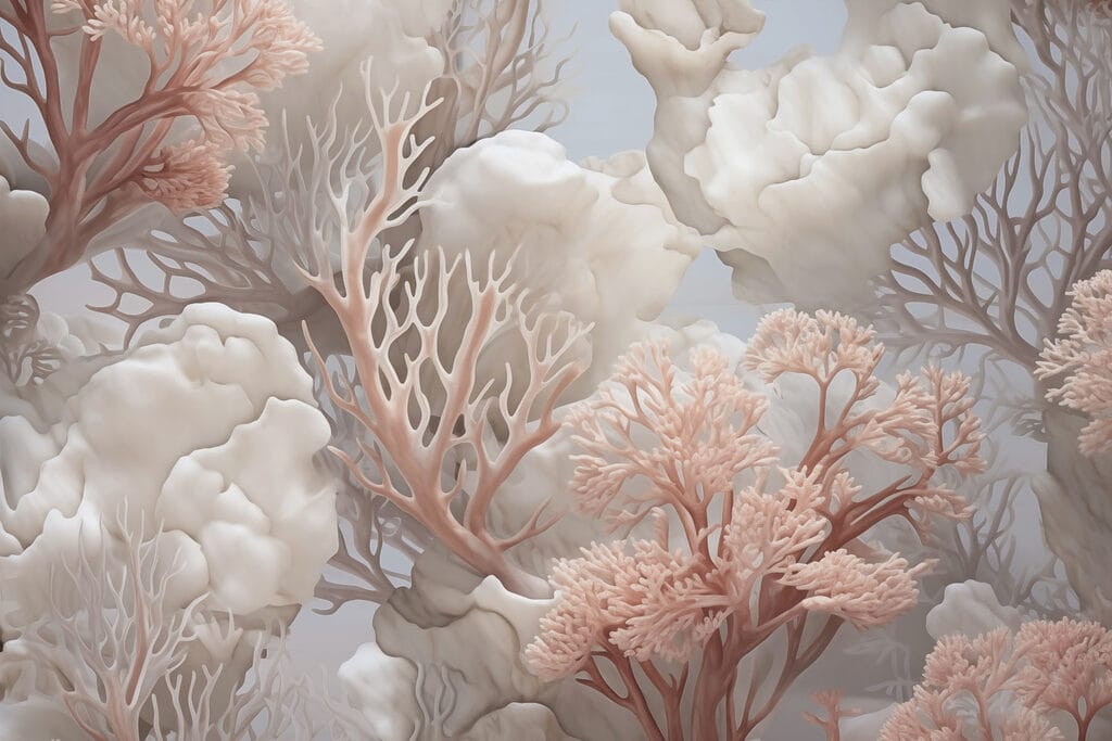 Soft peach corals — full design