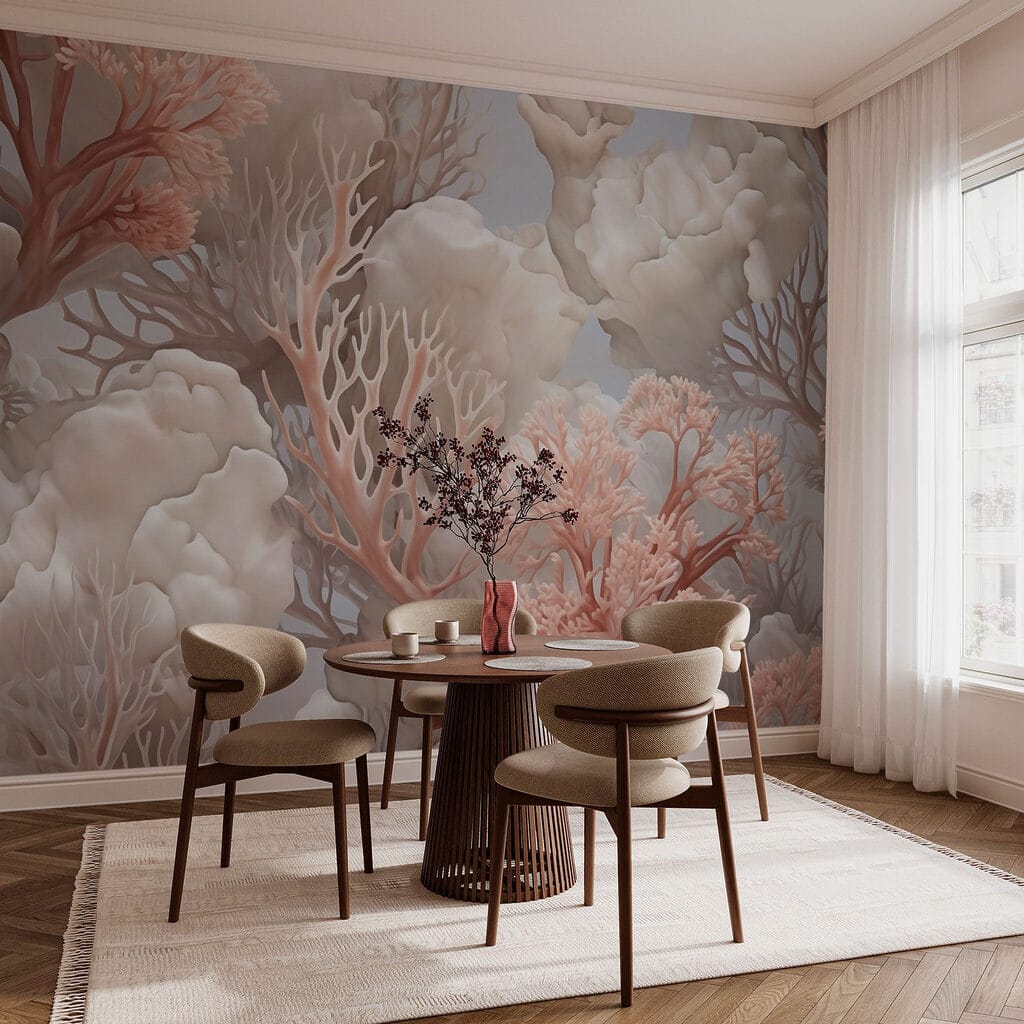 Soft peach corals — interior 1