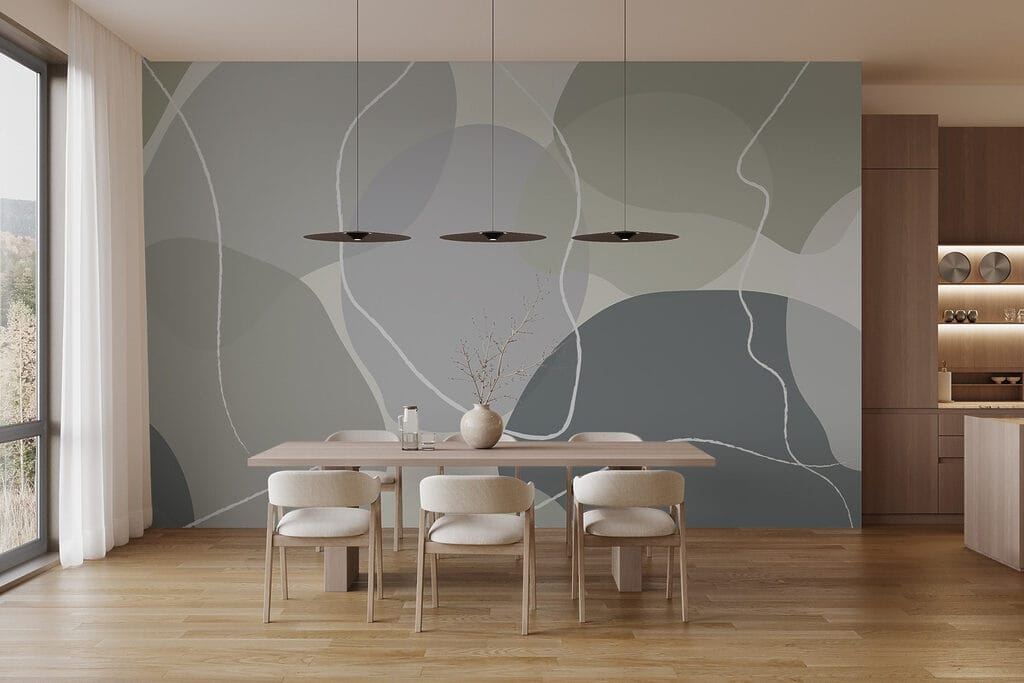 Pebbles with white lines — interior 2