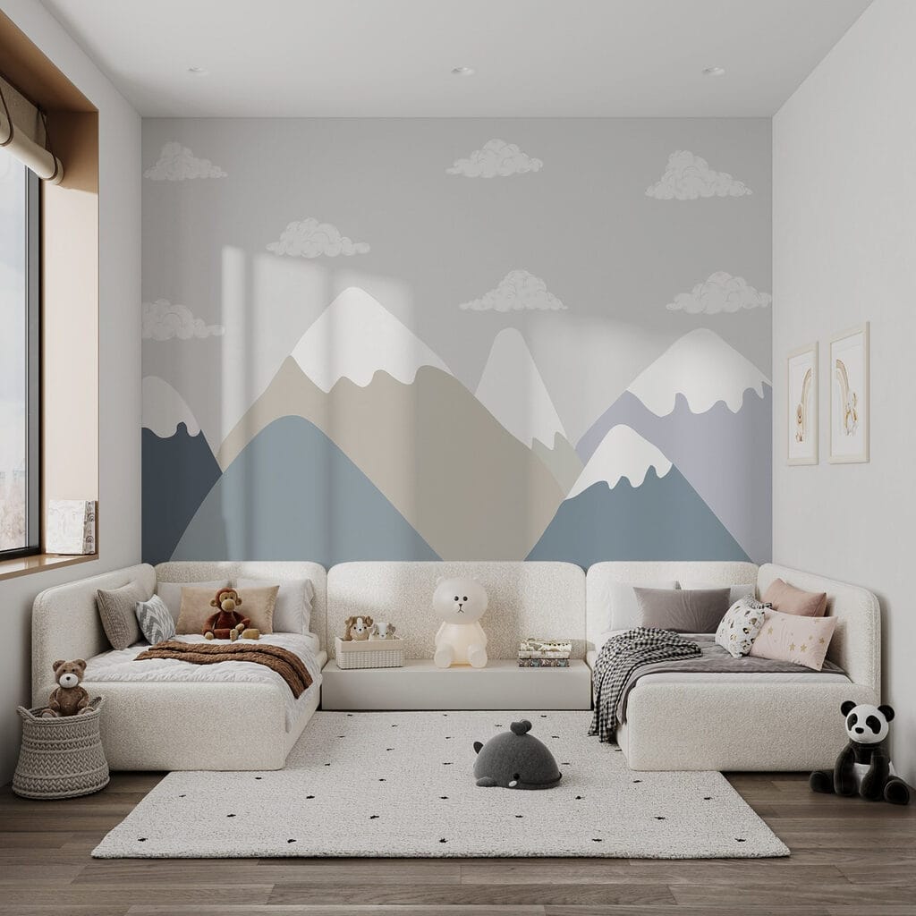 Small clouds over peaks — interior 2