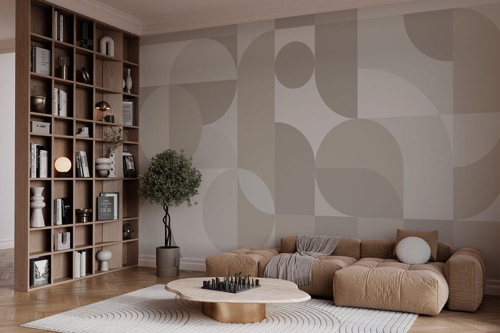 Circles and quarter circles — interior 1