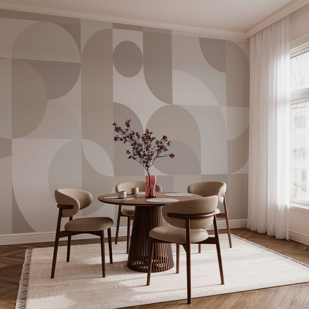 Circles and quarter circles — interior 2