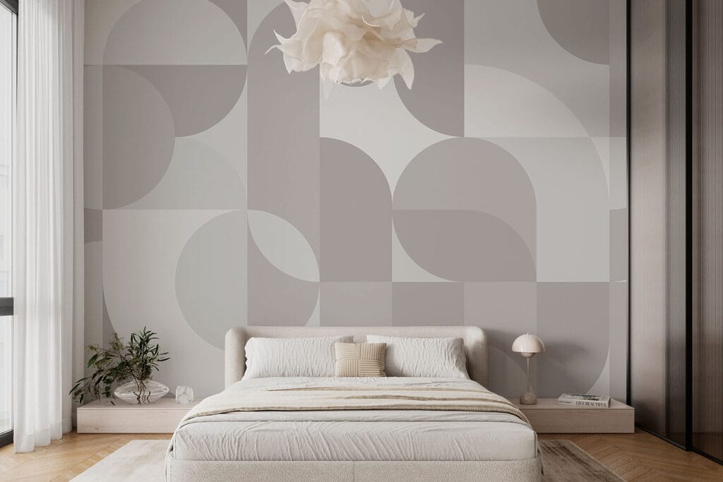 Geometric Circle Patchwork in an interior