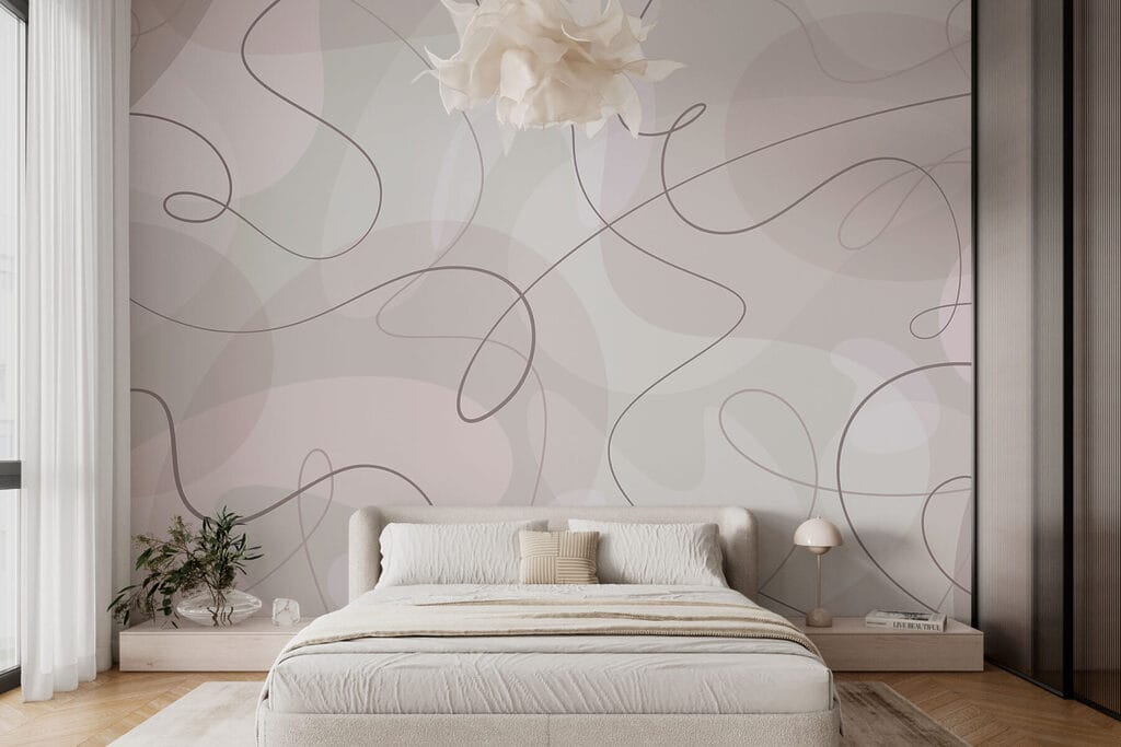 Thin looping lines — interior 1