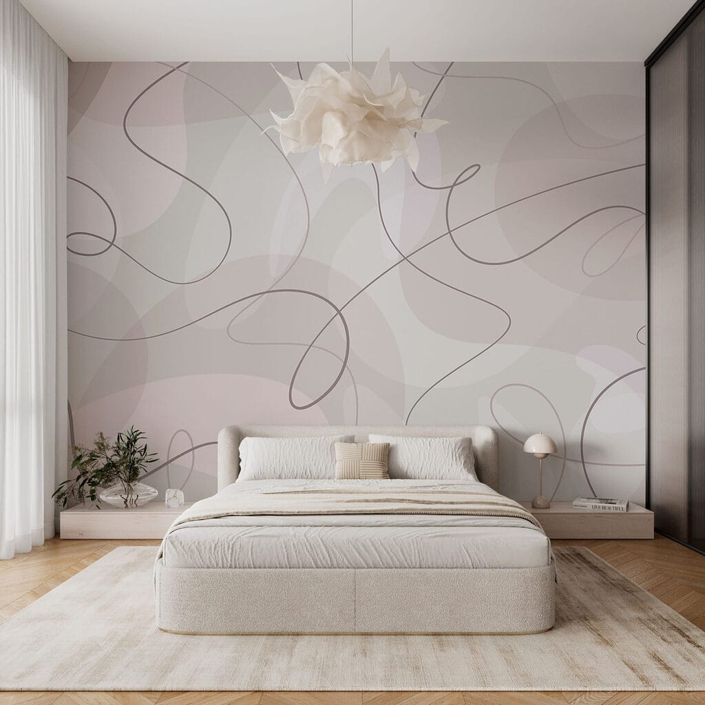 Thin looping lines — interior 2