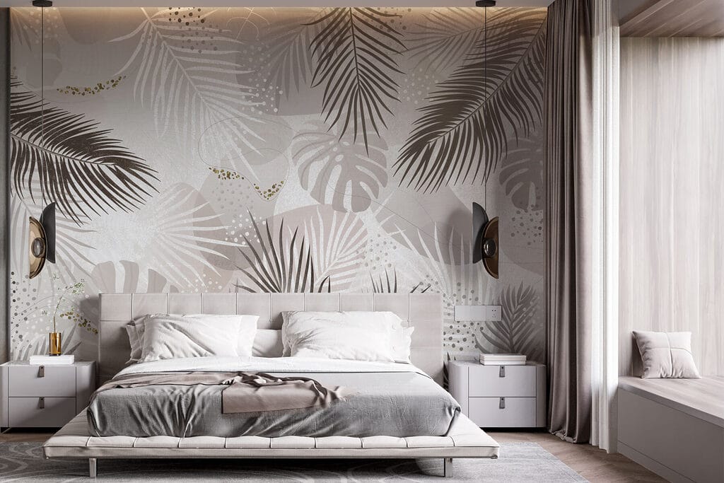 Palm Frond Pattern in an interior