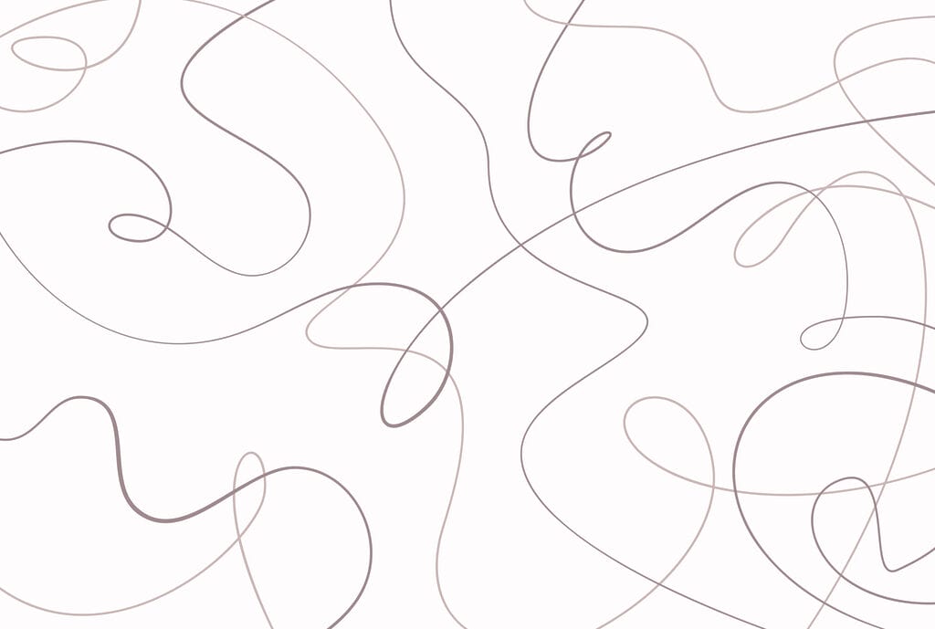 Loose loops on white — full design
