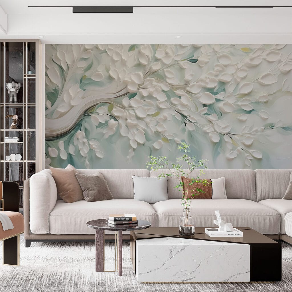White treetop in relief — interior 1