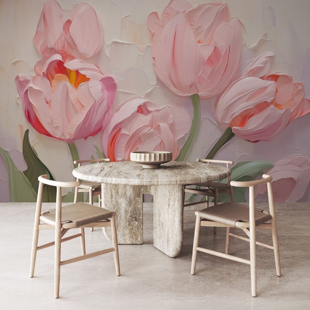 Soft pink tulips — interior 2