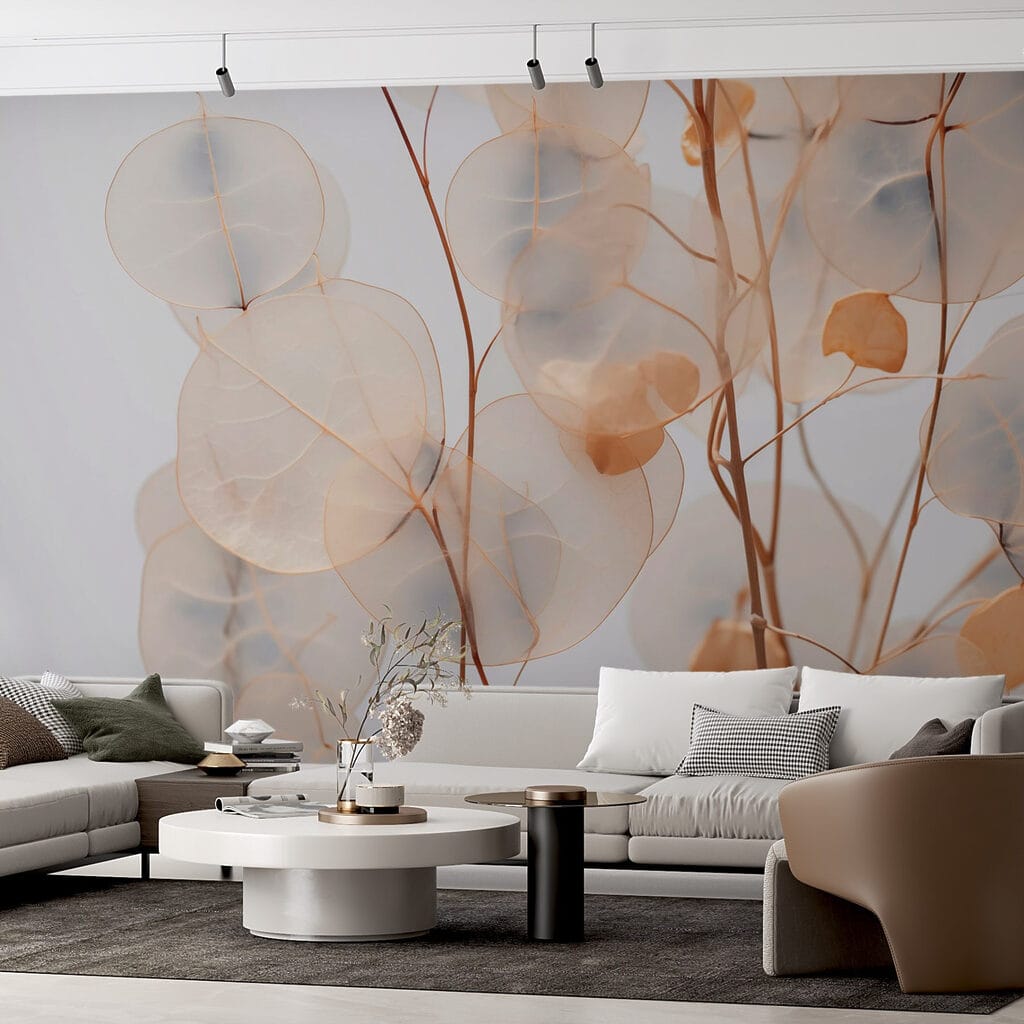 Translucent leaves on twigs — interior 2
