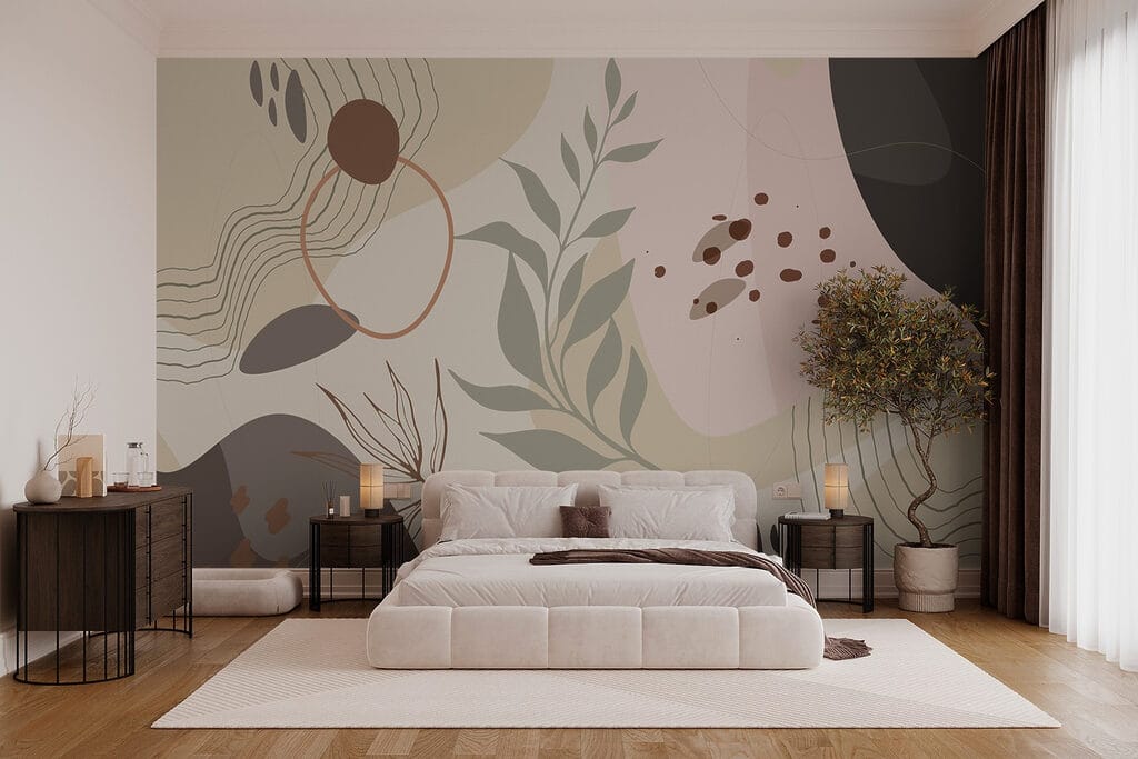 Green stems, round shapes — interior 1