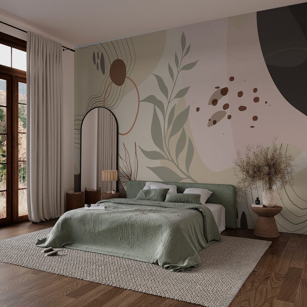 Green stems, round shapes — interior 2