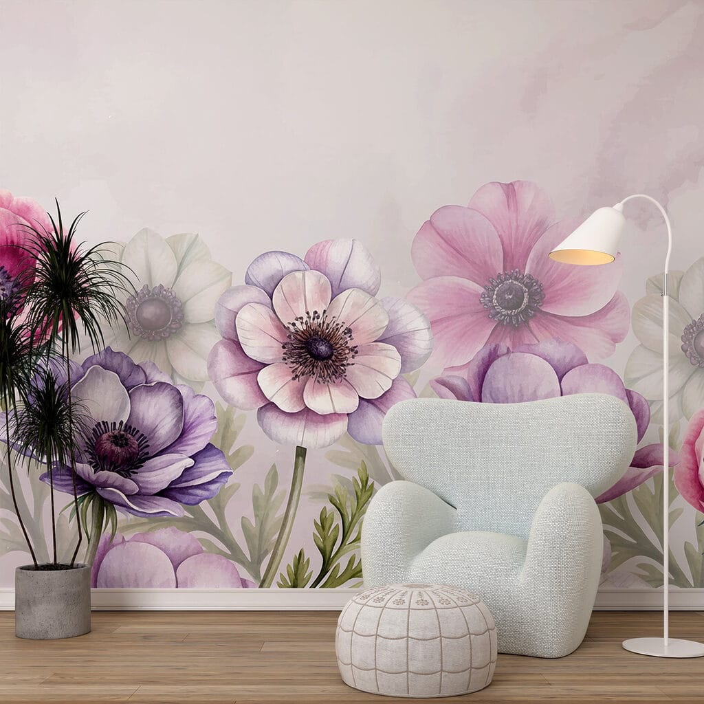 Purple blooms, lower edge — interior 2
