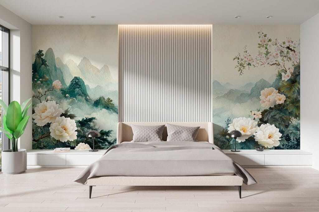 Blossom before misty mountains — interior 2