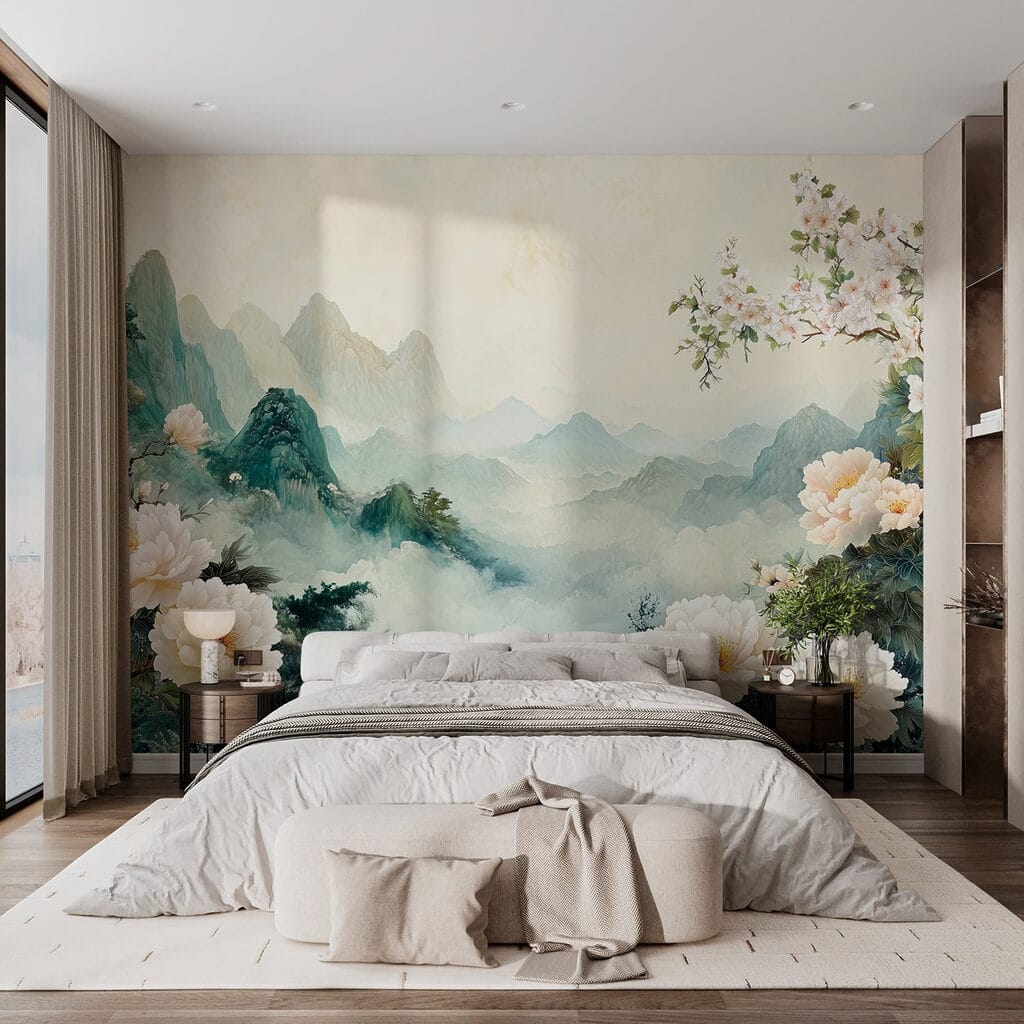 Blossom before misty mountains — interior 3