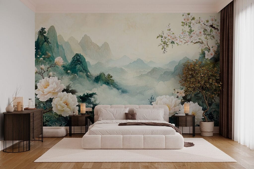 Blossom before misty mountains — interior 4