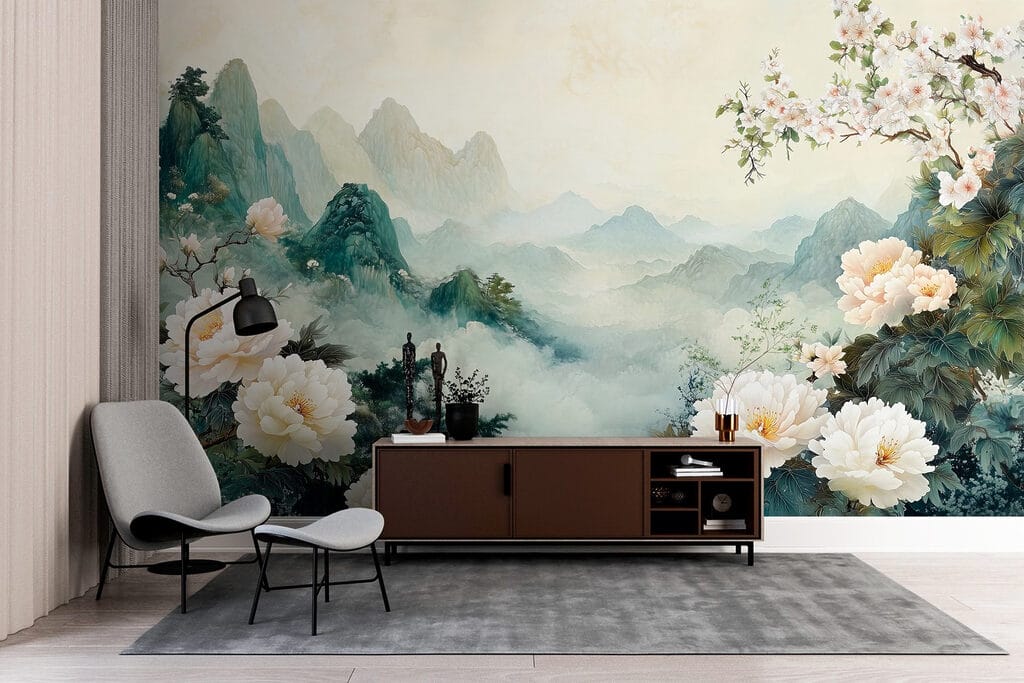 Blossom before misty mountains — interior 5