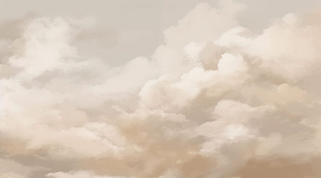 Clouds in sandy tones — full design