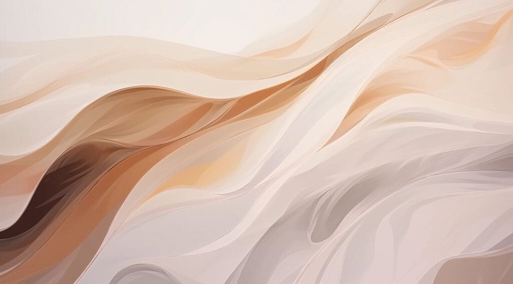 Waves in peach tones — full design