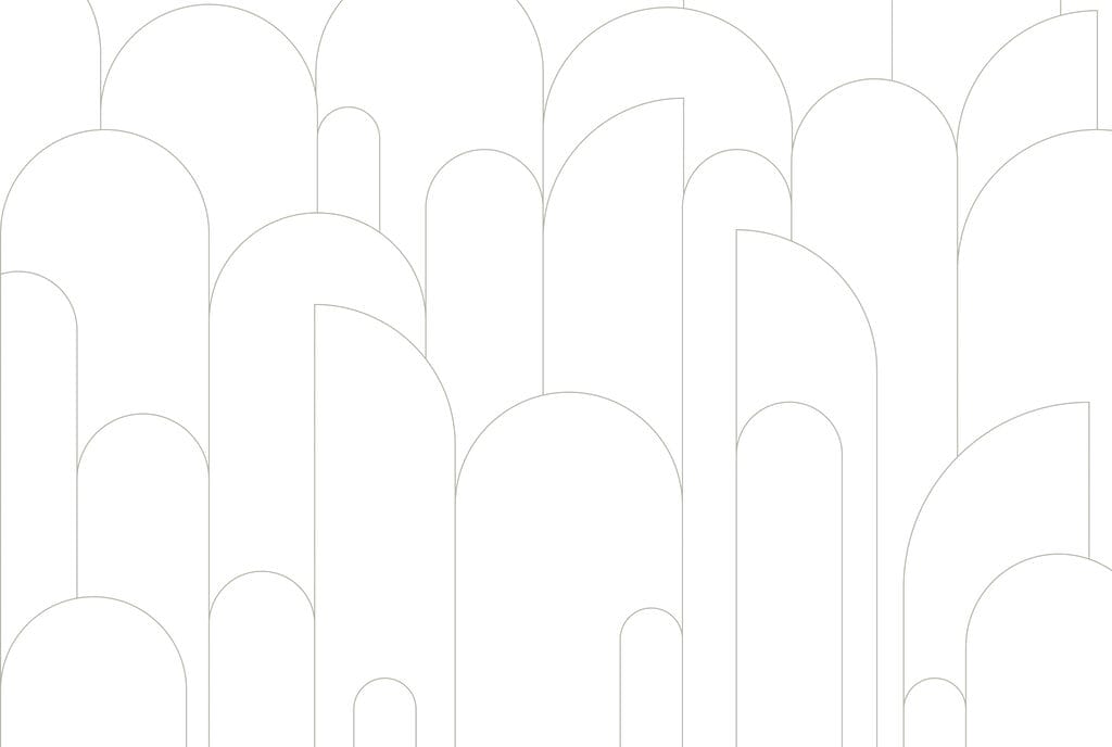 Fine arches on white — full design