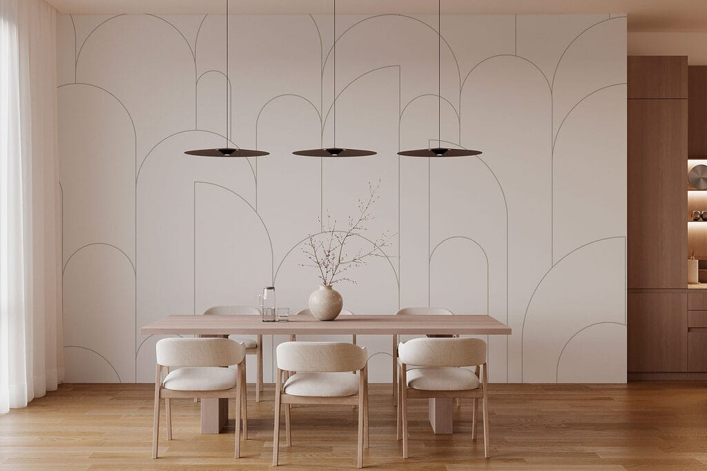 Fine arches on white — interior 3