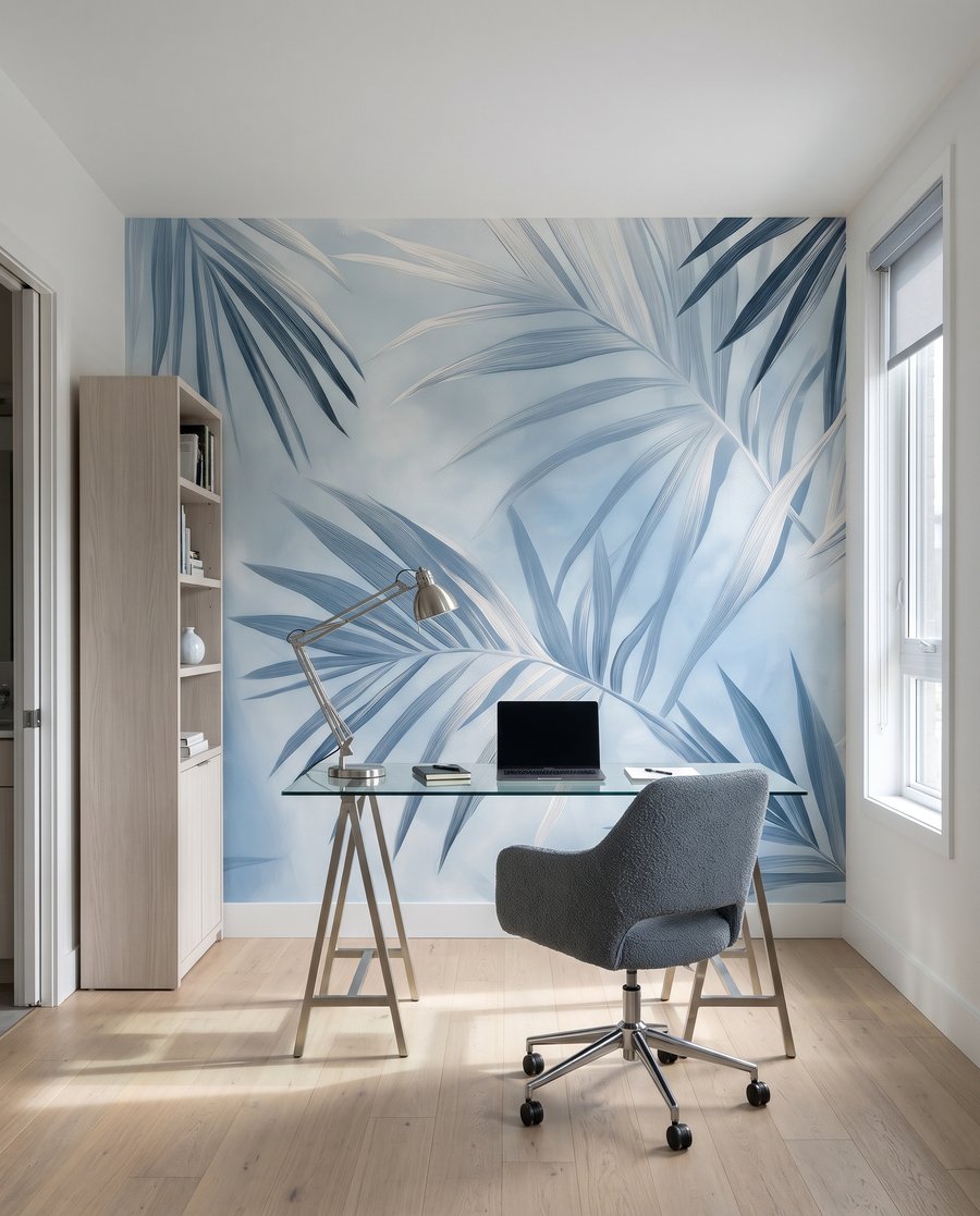 Crossing palm leaves — interior 7