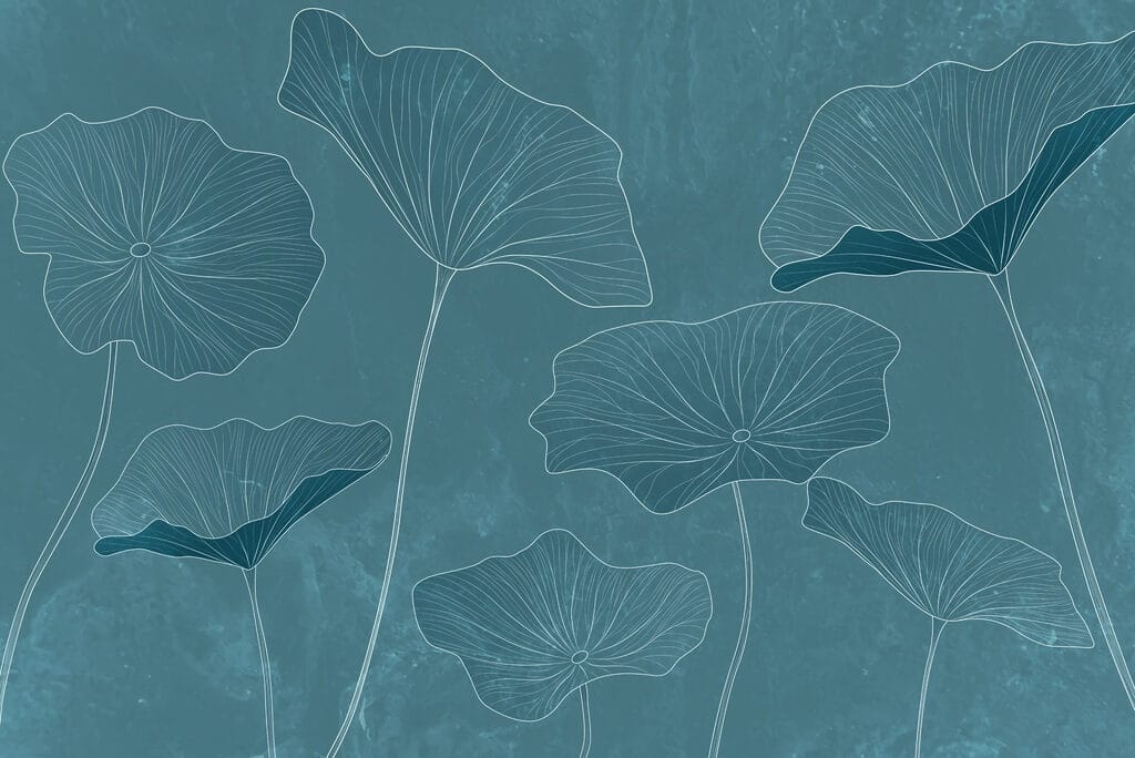 Lotus lines on petrol — full design