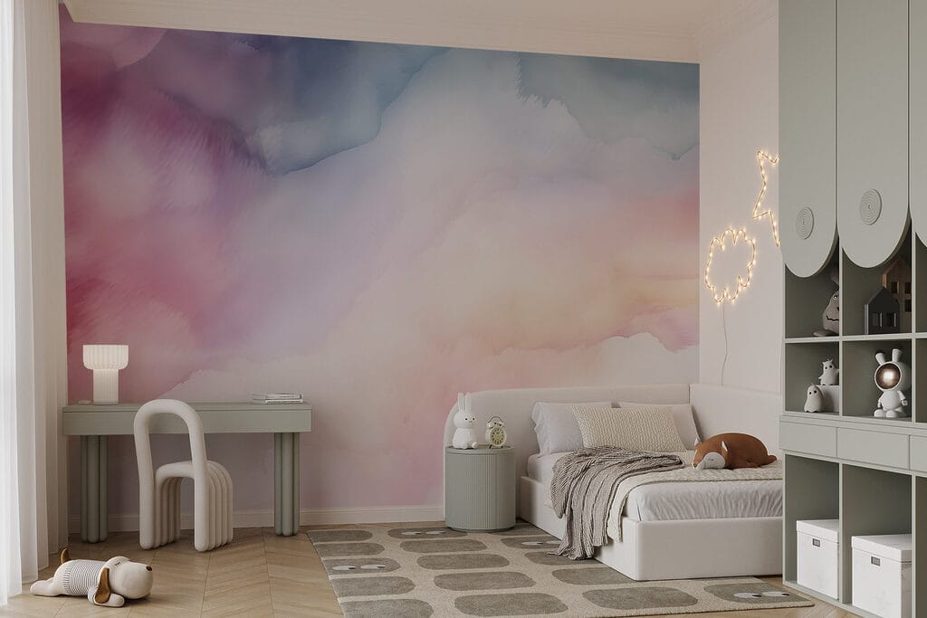 Flowing watercolour clouds — interior 1
