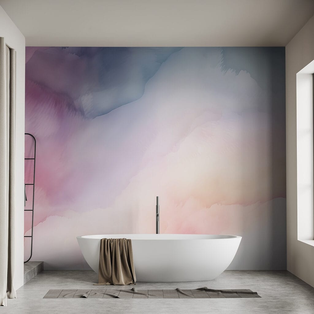 Flowing watercolour clouds — interior 2