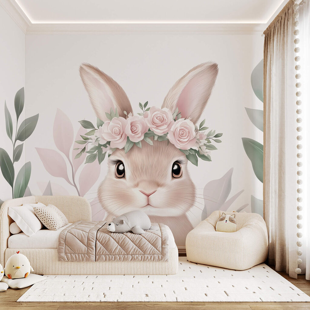 Rabbit with a wreath — interior 3