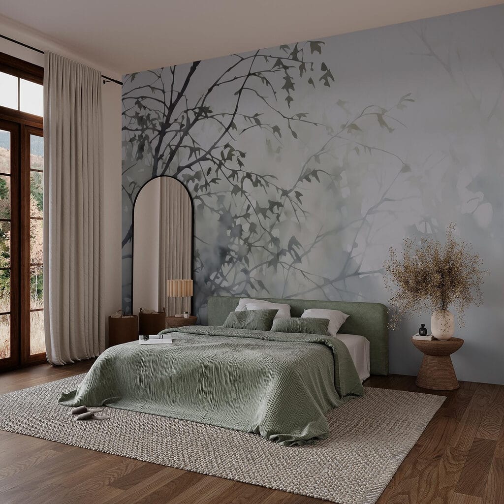 Grey branches in backlight — interior 1