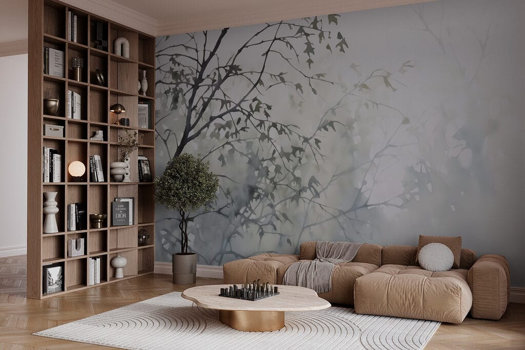 Grey branches in backlight — interior 2
